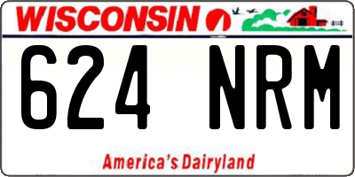 WI license plate 624NRM