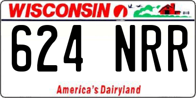 WI license plate 624NRR