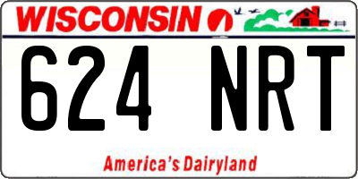 WI license plate 624NRT