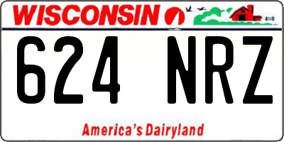 WI license plate 624NRZ