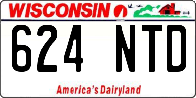 WI license plate 624NTD