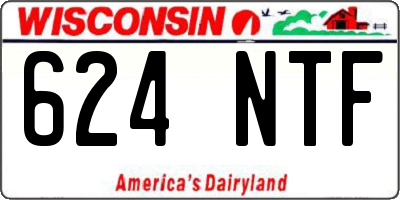 WI license plate 624NTF