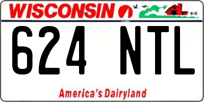 WI license plate 624NTL