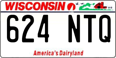 WI license plate 624NTQ