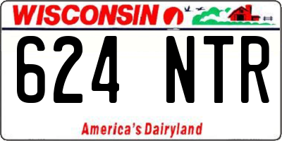 WI license plate 624NTR