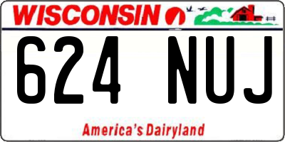 WI license plate 624NUJ