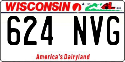 WI license plate 624NVG