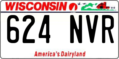 WI license plate 624NVR