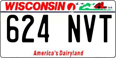 WI license plate 624NVT