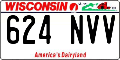 WI license plate 624NVV