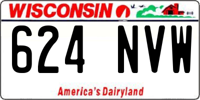 WI license plate 624NVW