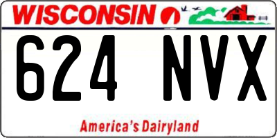 WI license plate 624NVX