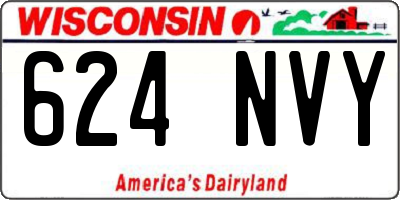 WI license plate 624NVY
