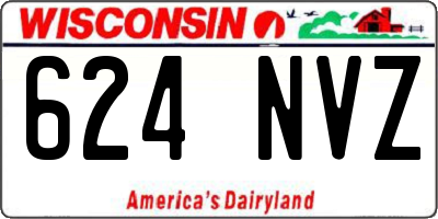WI license plate 624NVZ