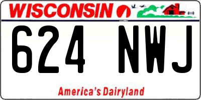 WI license plate 624NWJ
