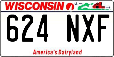 WI license plate 624NXF