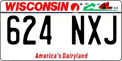 WI license plate 624NXJ
