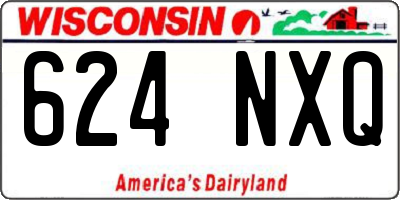 WI license plate 624NXQ