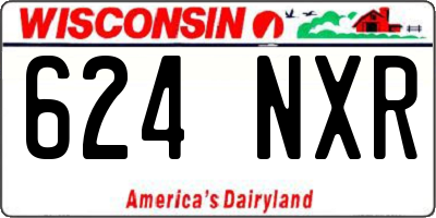 WI license plate 624NXR