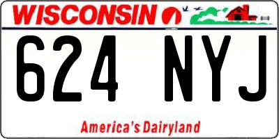 WI license plate 624NYJ