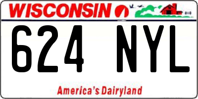 WI license plate 624NYL