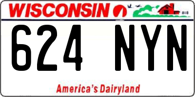 WI license plate 624NYN