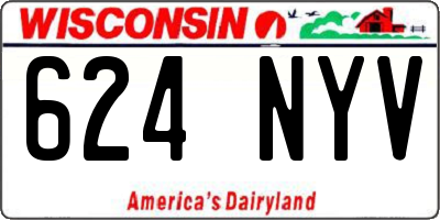 WI license plate 624NYV