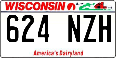 WI license plate 624NZH