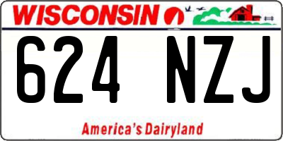 WI license plate 624NZJ