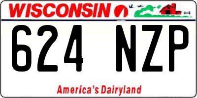WI license plate 624NZP