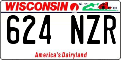 WI license plate 624NZR