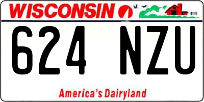 WI license plate 624NZU