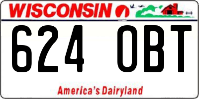WI license plate 624OBT