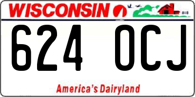 WI license plate 624OCJ