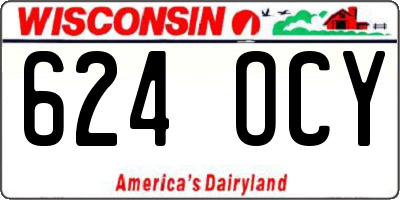 WI license plate 624OCY