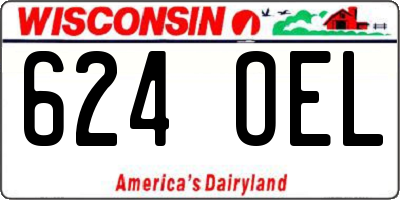 WI license plate 624OEL