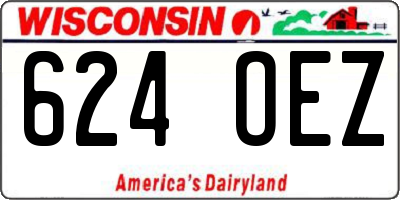 WI license plate 624OEZ
