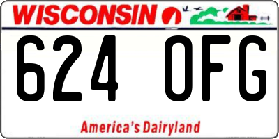 WI license plate 624OFG