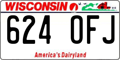 WI license plate 624OFJ