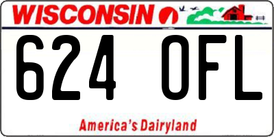 WI license plate 624OFL