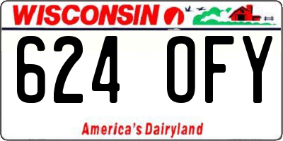 WI license plate 624OFY