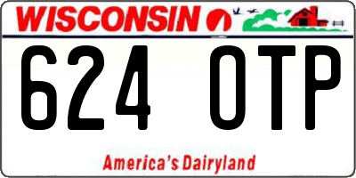 WI license plate 624OTP