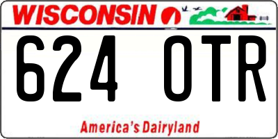 WI license plate 624OTR