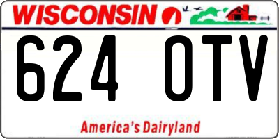 WI license plate 624OTV