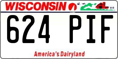 WI license plate 624PIF