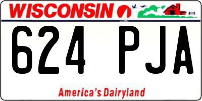 WI license plate 624PJA