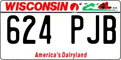 WI license plate 624PJB