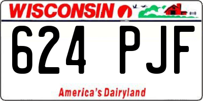 WI license plate 624PJF