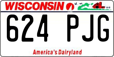 WI license plate 624PJG