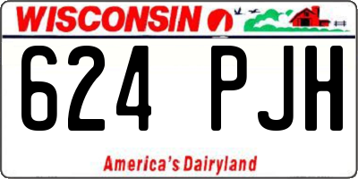 WI license plate 624PJH